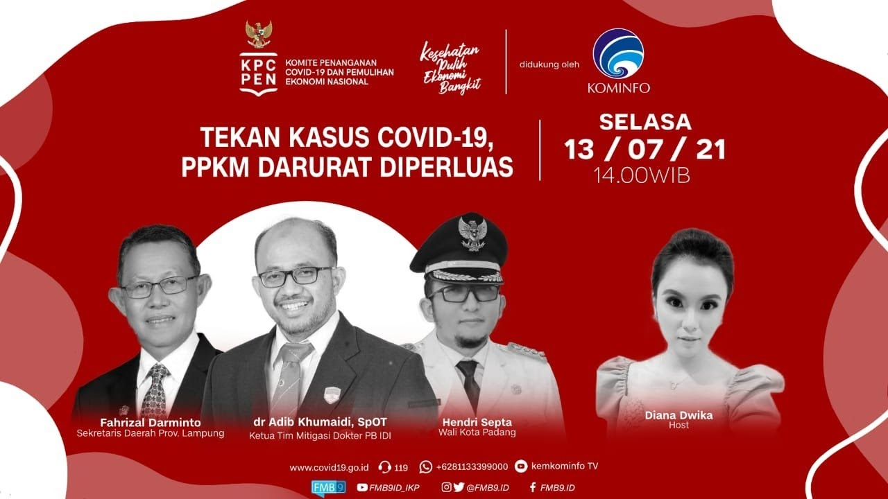 Dialog Produktif Semangat Selasa Tekan Kasus Covid-19, PPKM Darurat Diperluas