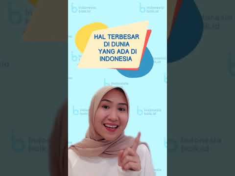 Hal Terbesar di Dunia Ternyata Ada di Indonesia