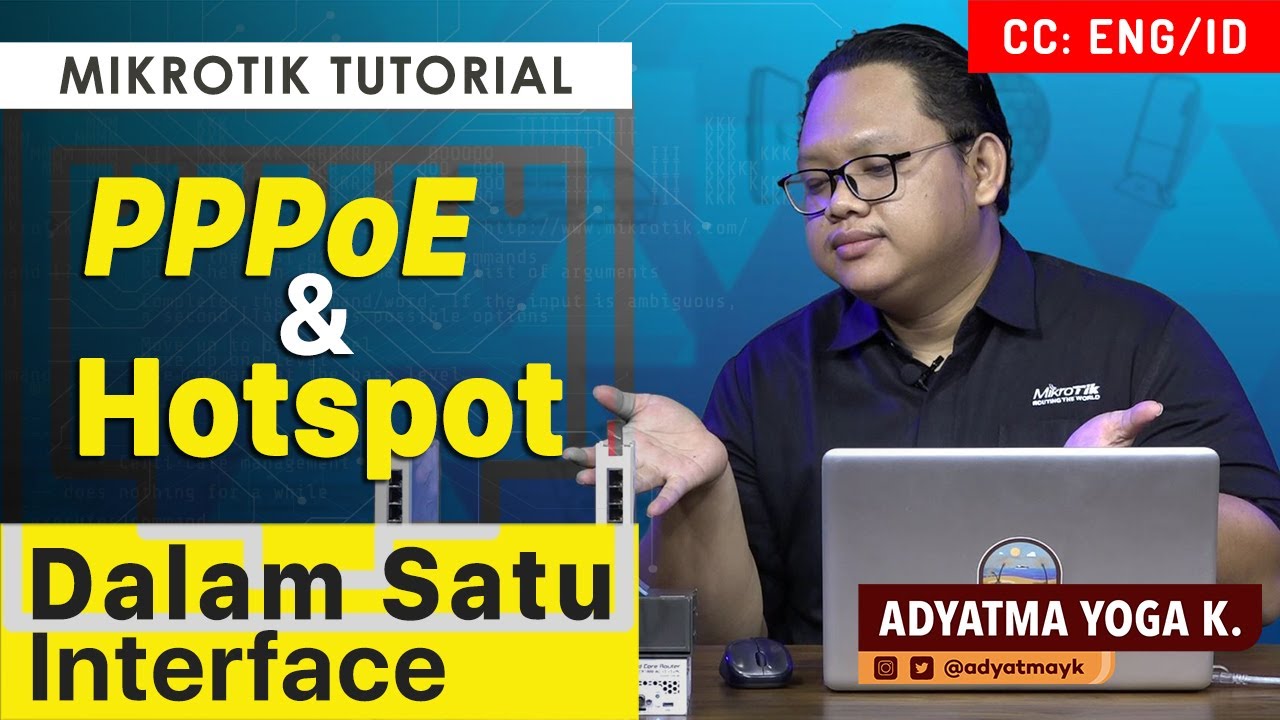 Hospot Server & PPPoE Server Dalam Satu Interface - MIKROTIK TUTORIAL [ENG SUB]