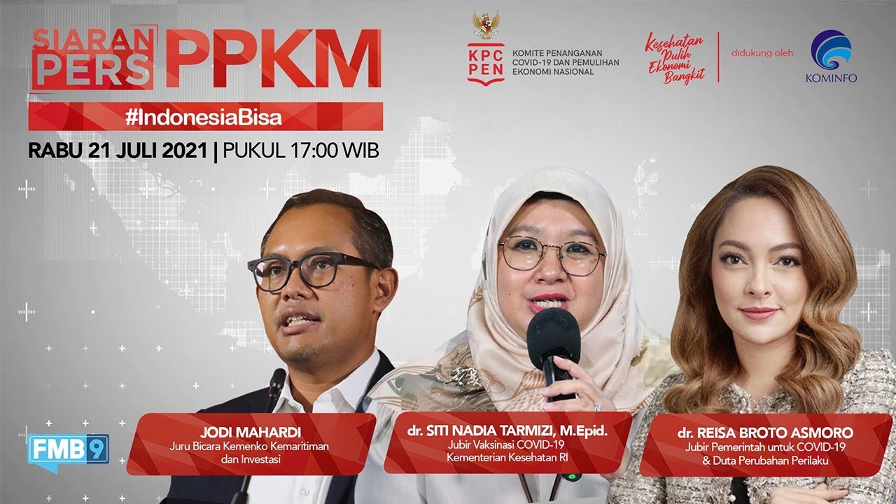 Konferensi Pers - PPKM