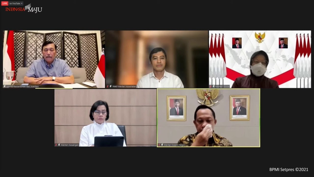 LIVE: Konferensi Pers Evaluasi Pelaksanaan PPKM Darurat, Jakarta, 17 Juli 2021