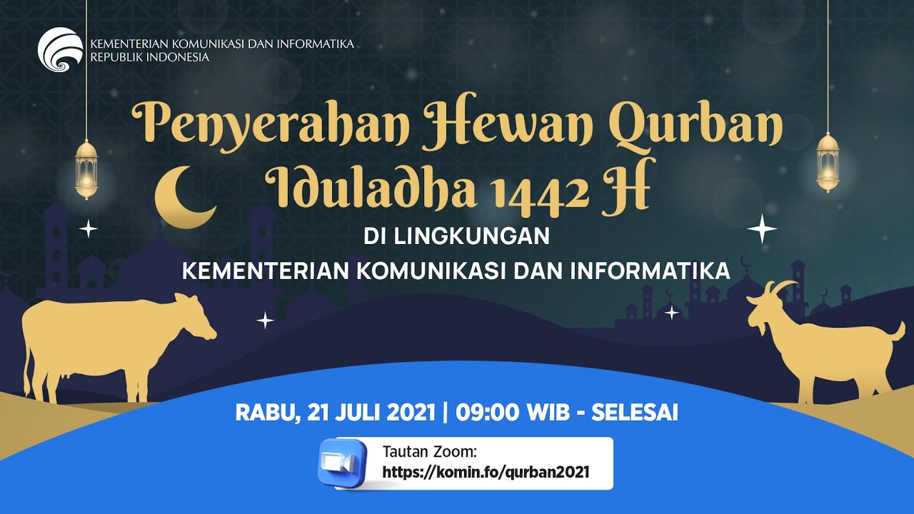 Penyerahan Hewan Qurban Kementerian Kominfo 1442 H