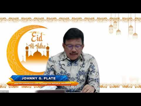 Sambutan Menkominfo Johnny G. Plate dalam Peringatan Hari Raya Iduladha 1442 H