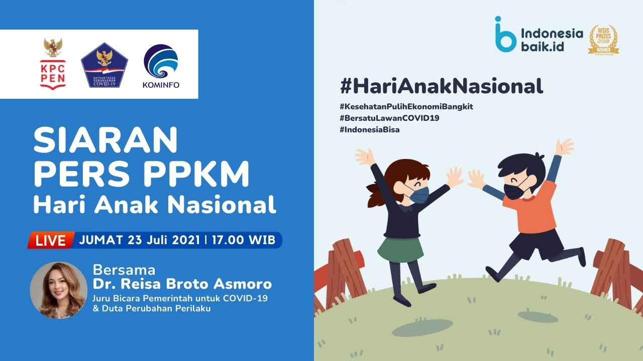 Siaran Pers PPKM - Update 23 Juli 2021