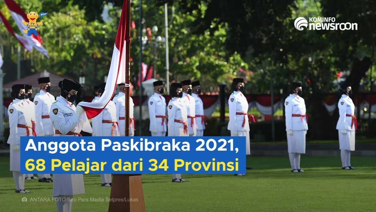 Anggota Paskibraka 2021, 68 Pelajar Dari 34 Provinsi