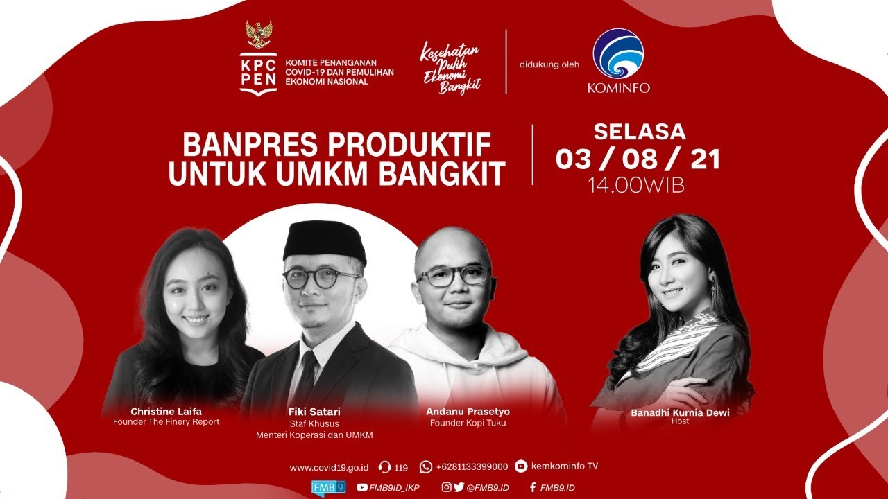 DIALOG SEMANGAT “Banpres Produktif untuk UMKM Bangkit”