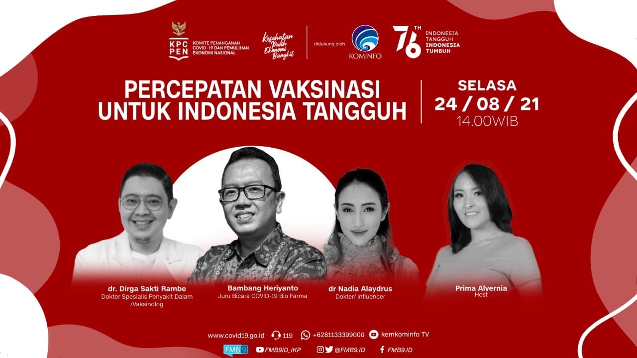 DIALOG SEMANGAT SELASA, PERCEPATAN VAKSIN UNTUK INDONESIA TANGGUH