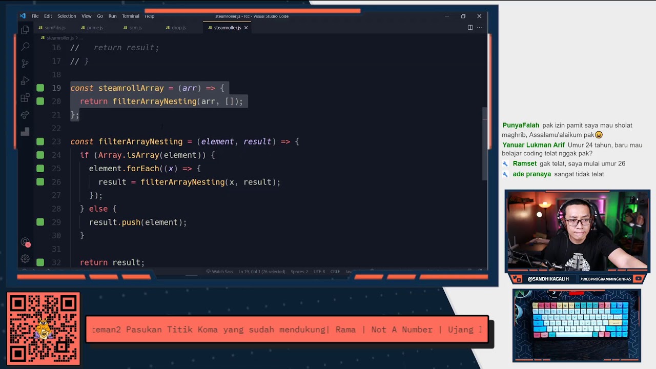 JavaScript Algorithms and Data Structures | #23 - Intermediate Algorithm Scripting (Bagian 4/5)