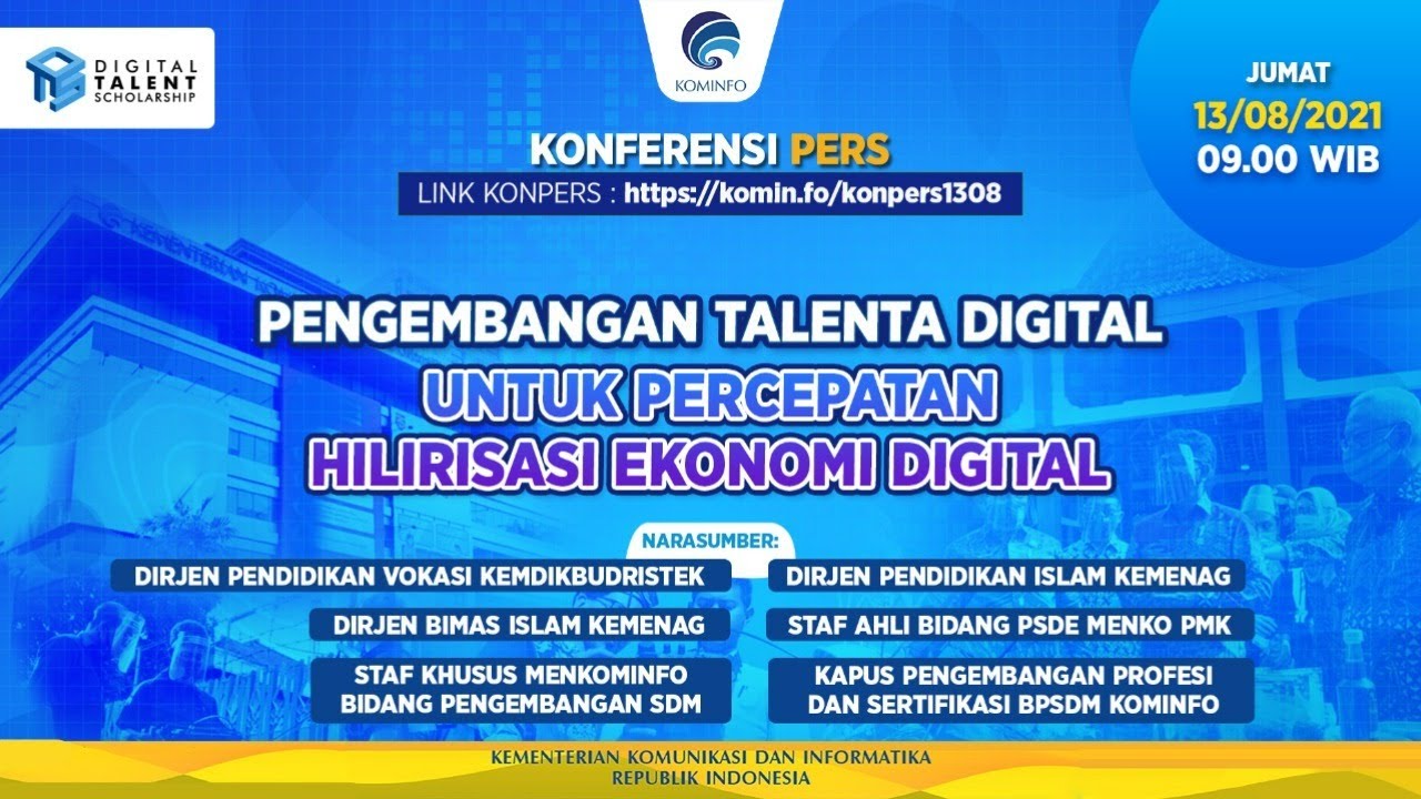 Konferensi Pers - Pengembangan Talenta Digital untuk Percepatan Hilirisasi Ekonomi Digital