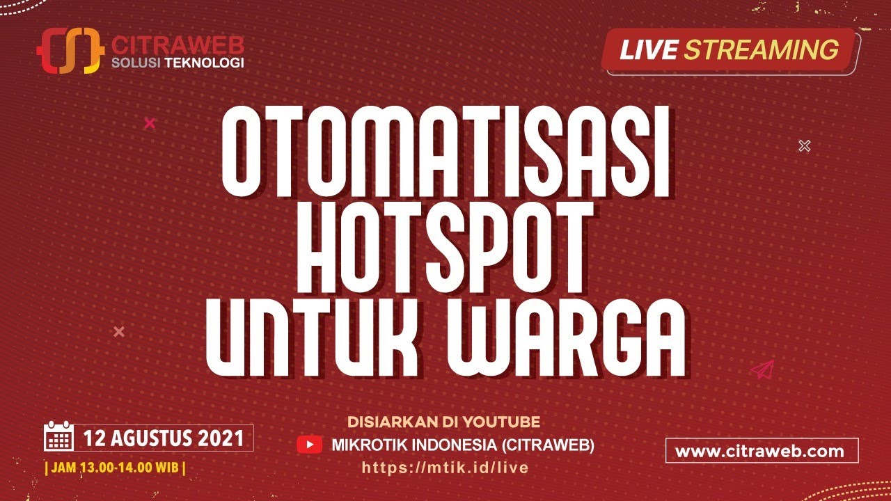 Otomatisasi Hotspot Untuk Warga [Live Streaming]