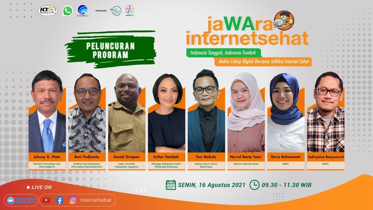 Peluncuran Program JaWAra Internet Sehat