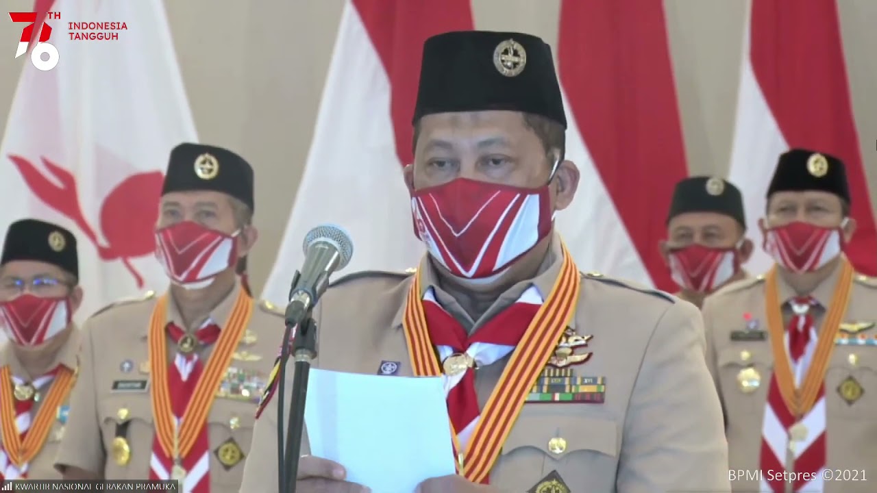 Peringatan Hari Pramuka Ke 60 Tahun 2021, Istana Kepresidenan Bogor, 14 Agustus 2021