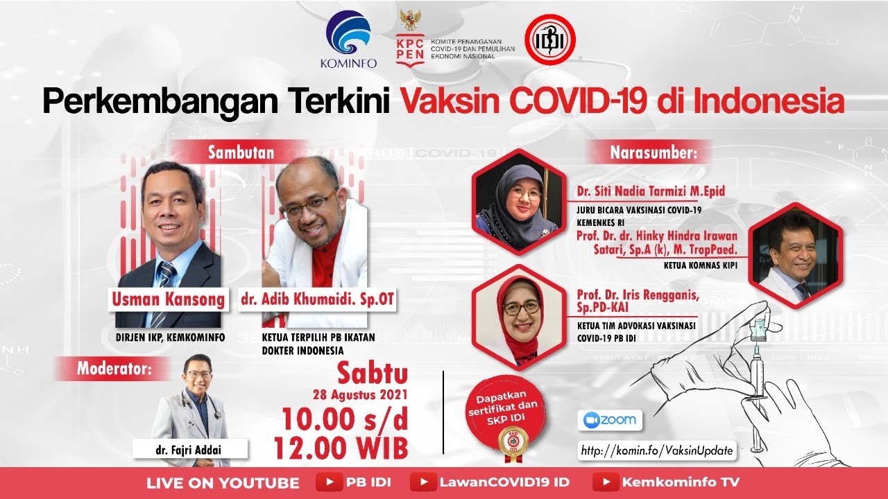 Perkembangan Terkini Vaksin COVID-19 di Indonesia