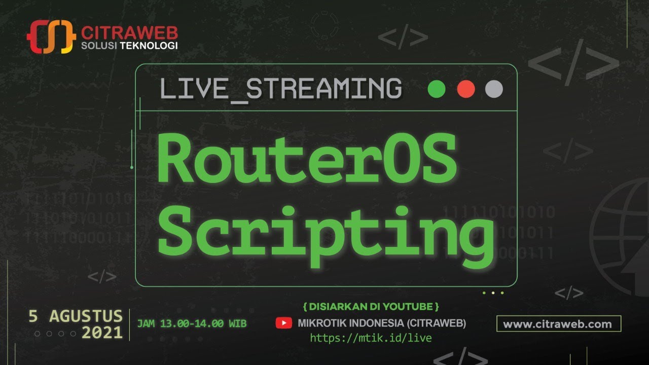 RouterOS Scripting [Live Streaming]