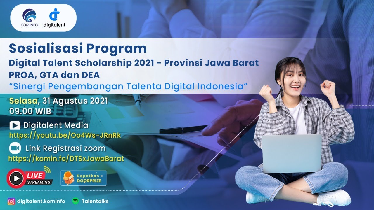 Sosialisasi Program Digital Talent Scholarship 2021 - Provinsi Jawa Barat