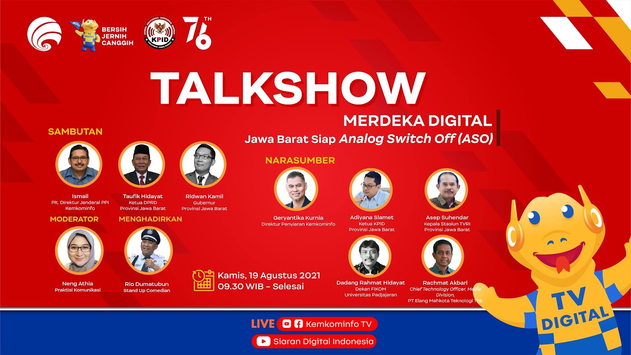 Talkshow - Jawa Barat Siap Analog Switch Off (ASO) Merdeka Digital