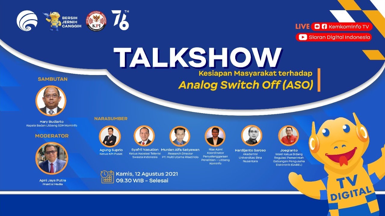 Talkshow - Kesiapan Masyarakat Terhadap Analog Switch Off (ASO)