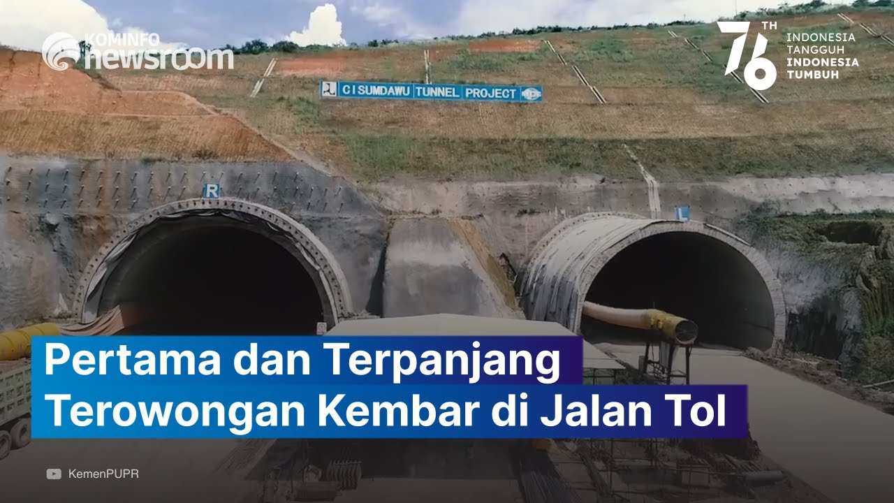 Terowongan Kembar Tol Cisumdawu Menembus Perbukitan