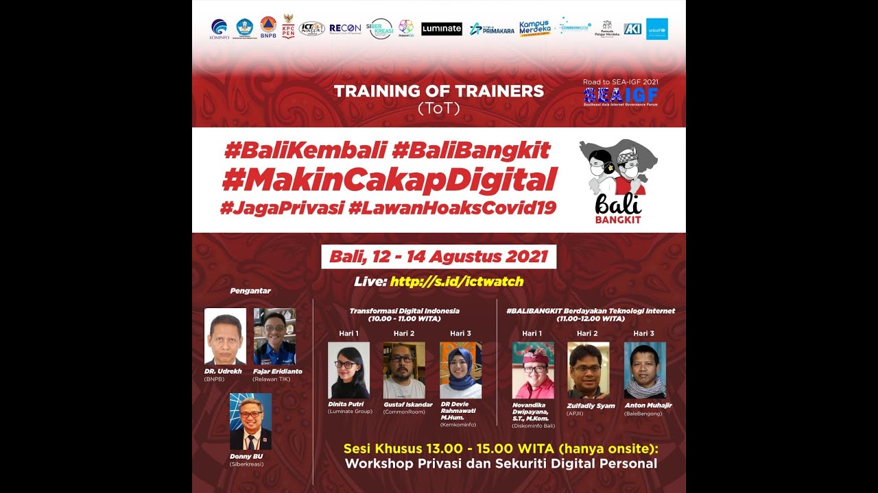 Training of Trainer #BaliBangkit #MakinCakapDigital Hari - 2