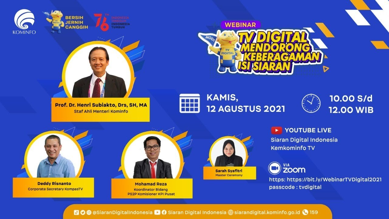 Webinar TV Digital Mendorong Keberagaman Isi Siaran