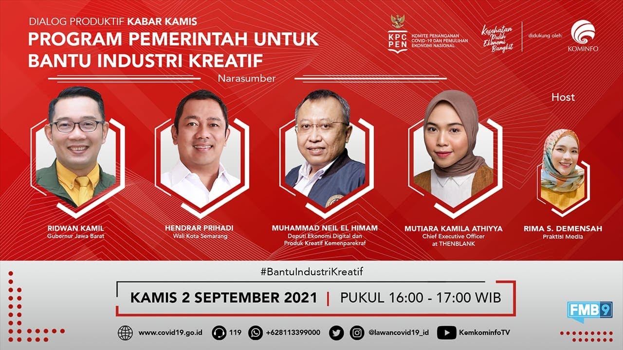 Dialog Produktif Kabar Kamis “Program Pemerintah Untuk Bantu Industri Kreatif”