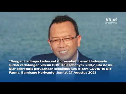 Enam Juta Vaksin Tahap Ke-43 dan Ke-44 Tiba di Tanah Air - Kilas Kominfo