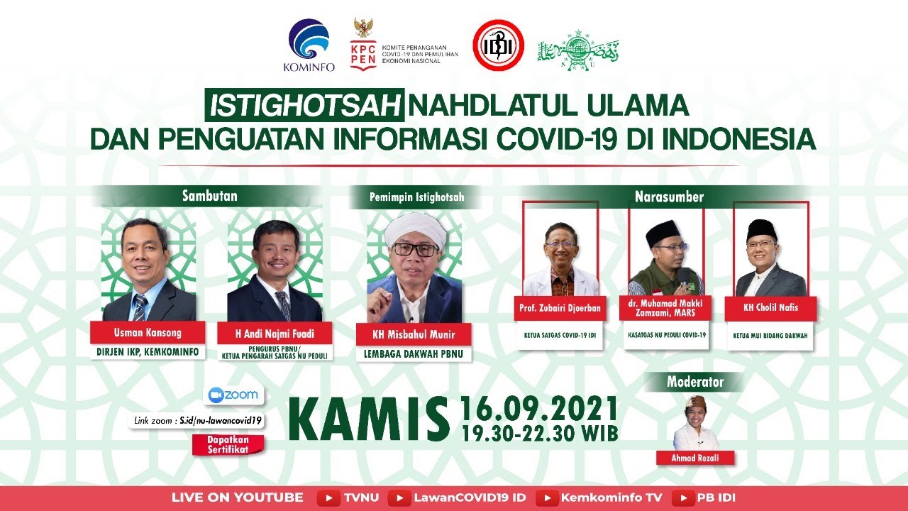 Istighotsah Nahdlatul Ulama & Penguatan Informasi COVID-19 di Indonesia