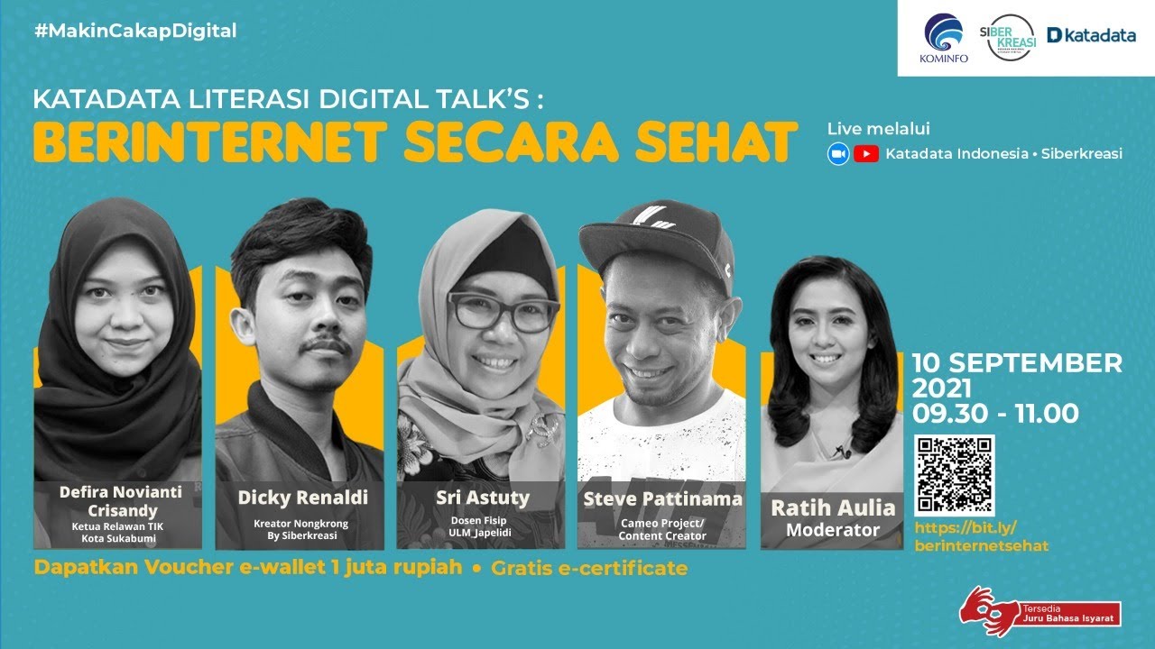 Katadata Literasi Digital Talks: Berinternet Secara Sehat