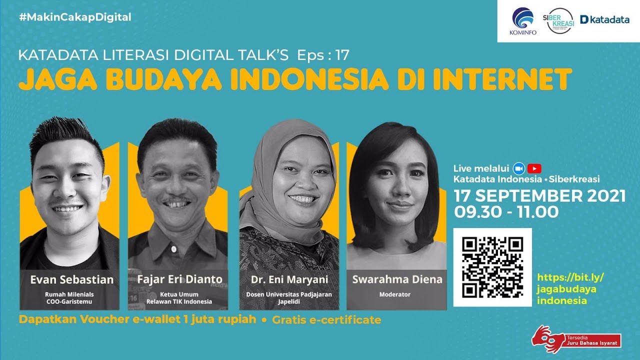 Katadata Literasi Digital Talks: Jaga Budaya Indonesia di Internet