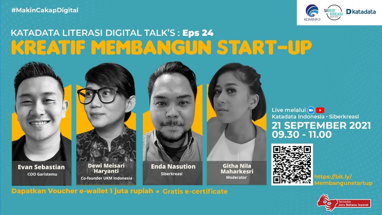 Katadata Literasi Digital Talks: Kreatif Membangun Start-up