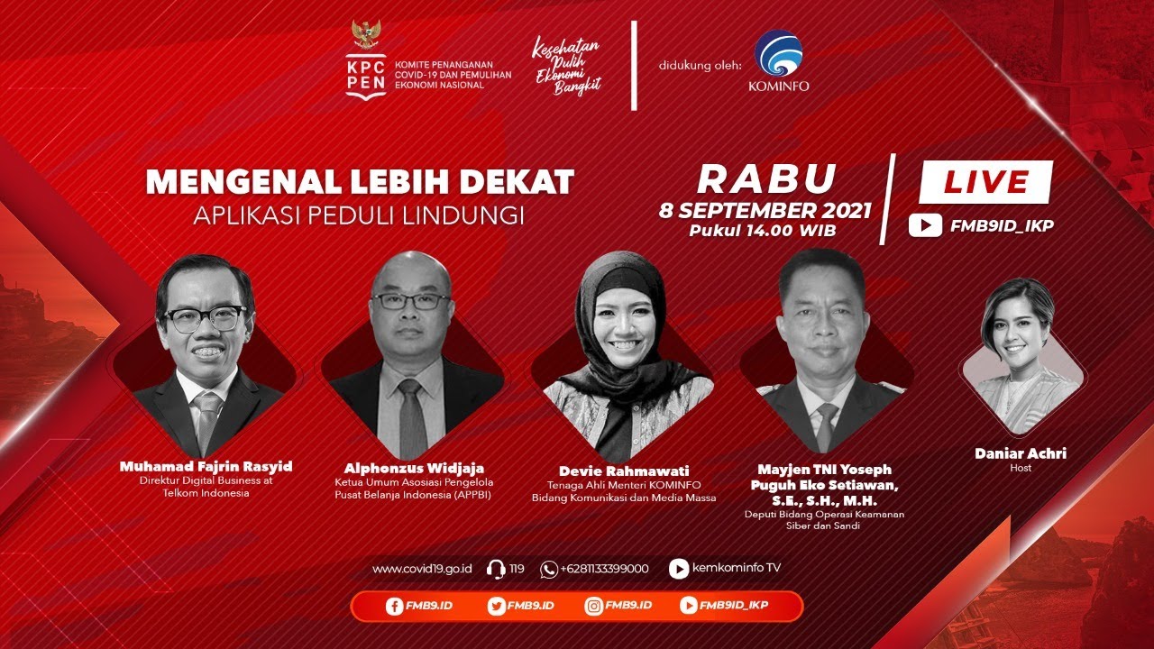 LIVE : DIALOG PRODUKTIF RABU UTAMA | MENGENAL LEBIH DEKAT APLIKASI PEDULI LINDUNGI