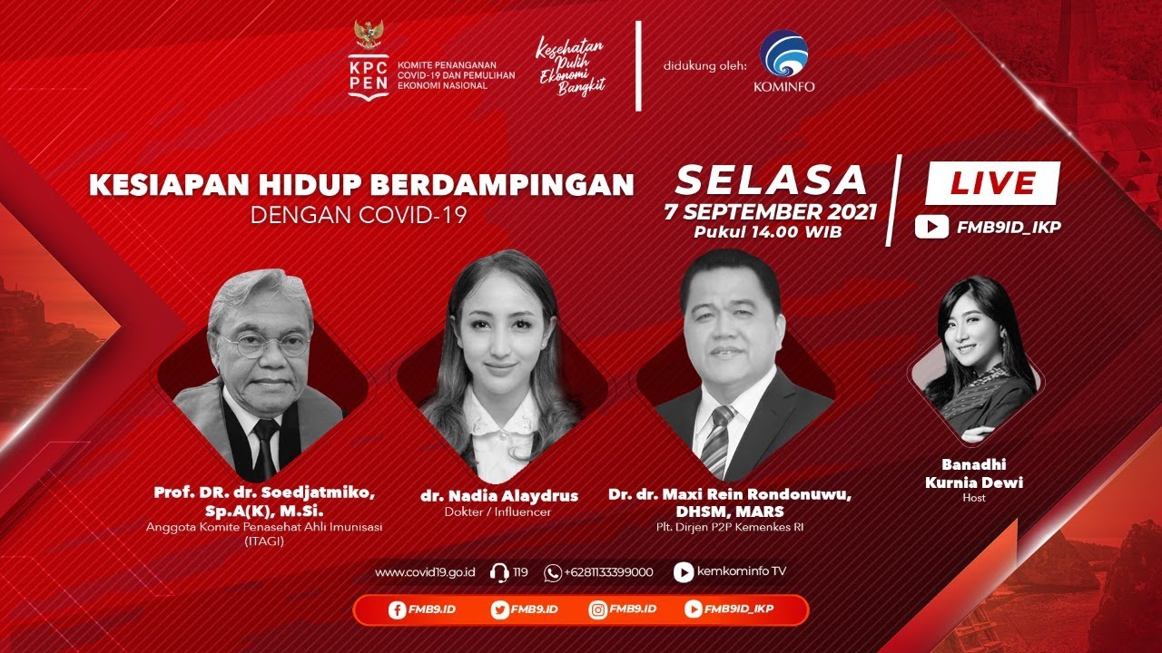 LIVE : DIALOG PRODUKTIF SEMANGAT SELASA | KESIAPAN HIDUP BERDAMPINGAN DENGAN COVID-19