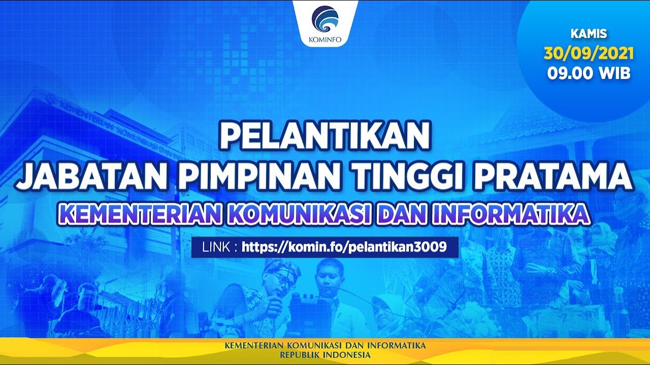 Pelantikan Pejabat Tinggi Pratama di Lingkungan Kemkominfo