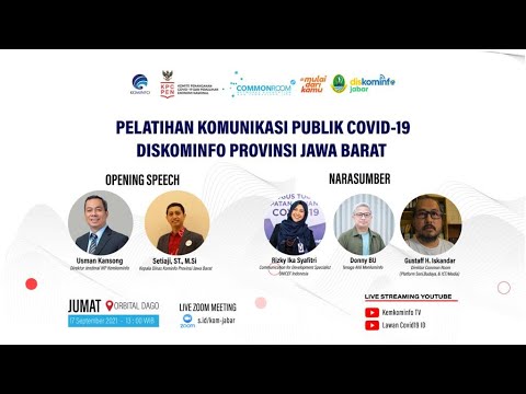 Pelatihan Komunikasi Publik COVID-19 Diskominfo Provinsi Jawa Barat