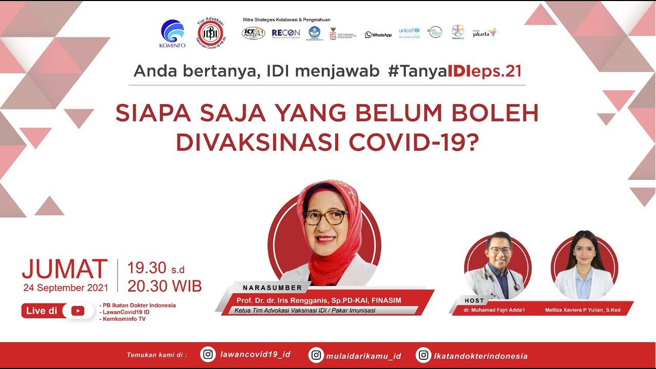 Siapa Saja yang Belum Boleh Divaksinasi COVID-19?