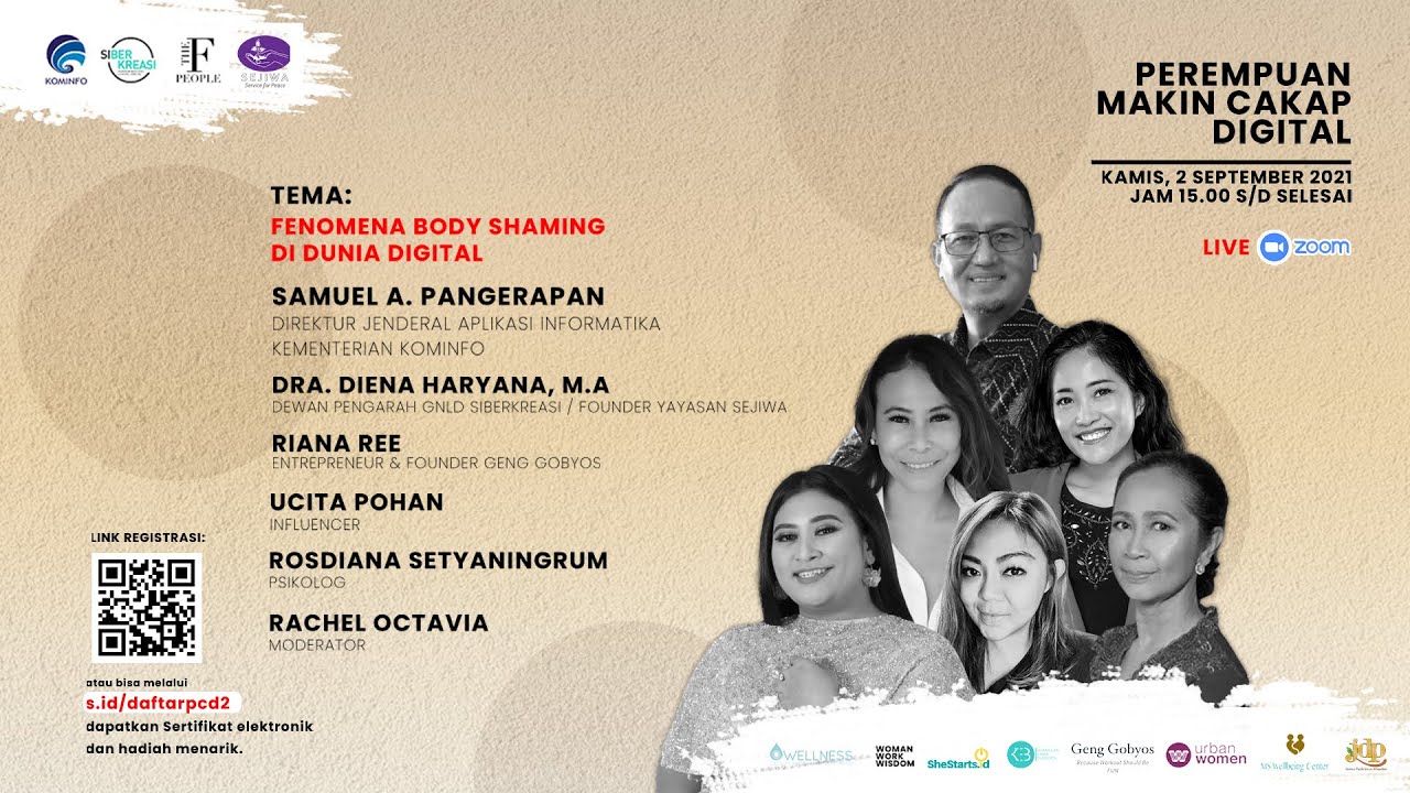 Webinar Perempuan Makin Cakap Digital “Fenomena Body Shaming di Dunia Digital”