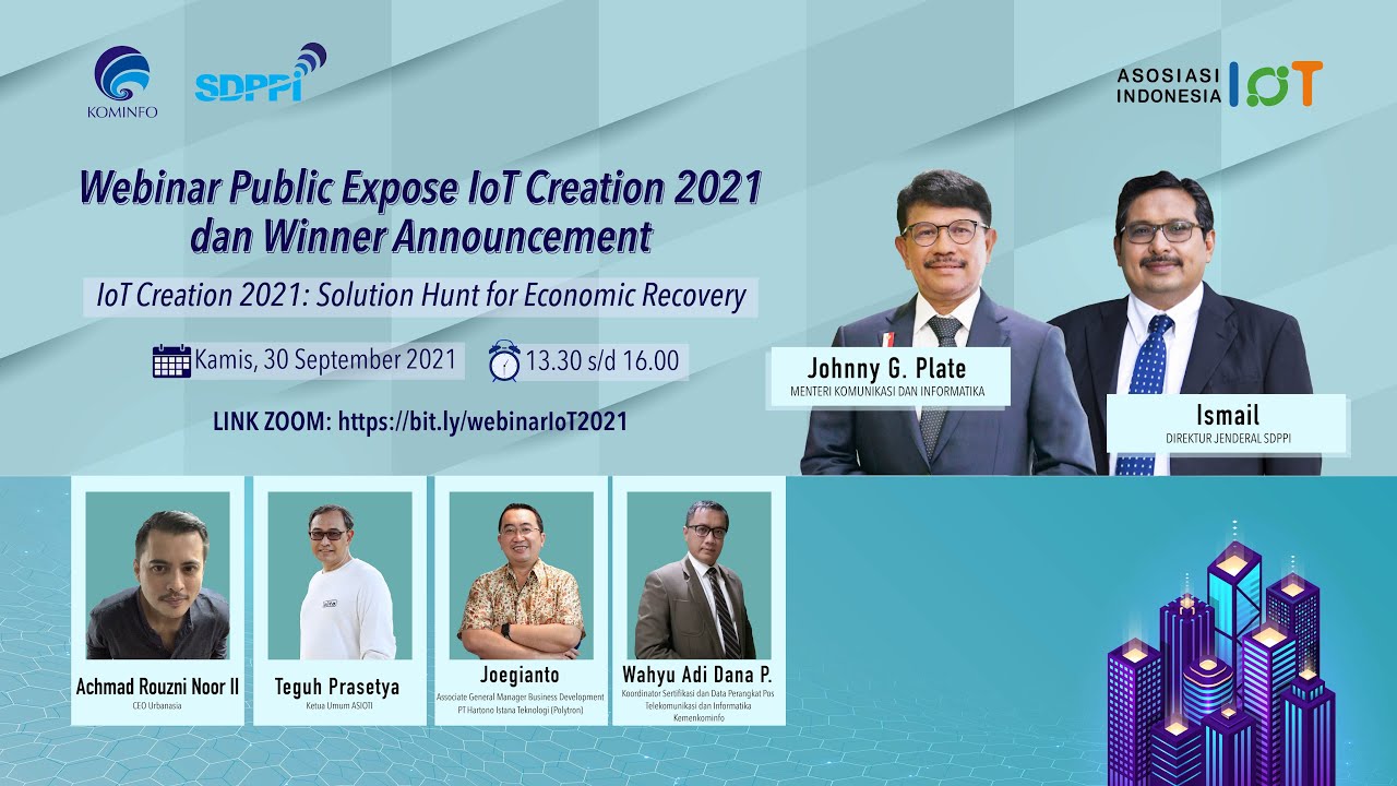 Webinar Public Expose IoT Creation 2021 dan Winner Announcement