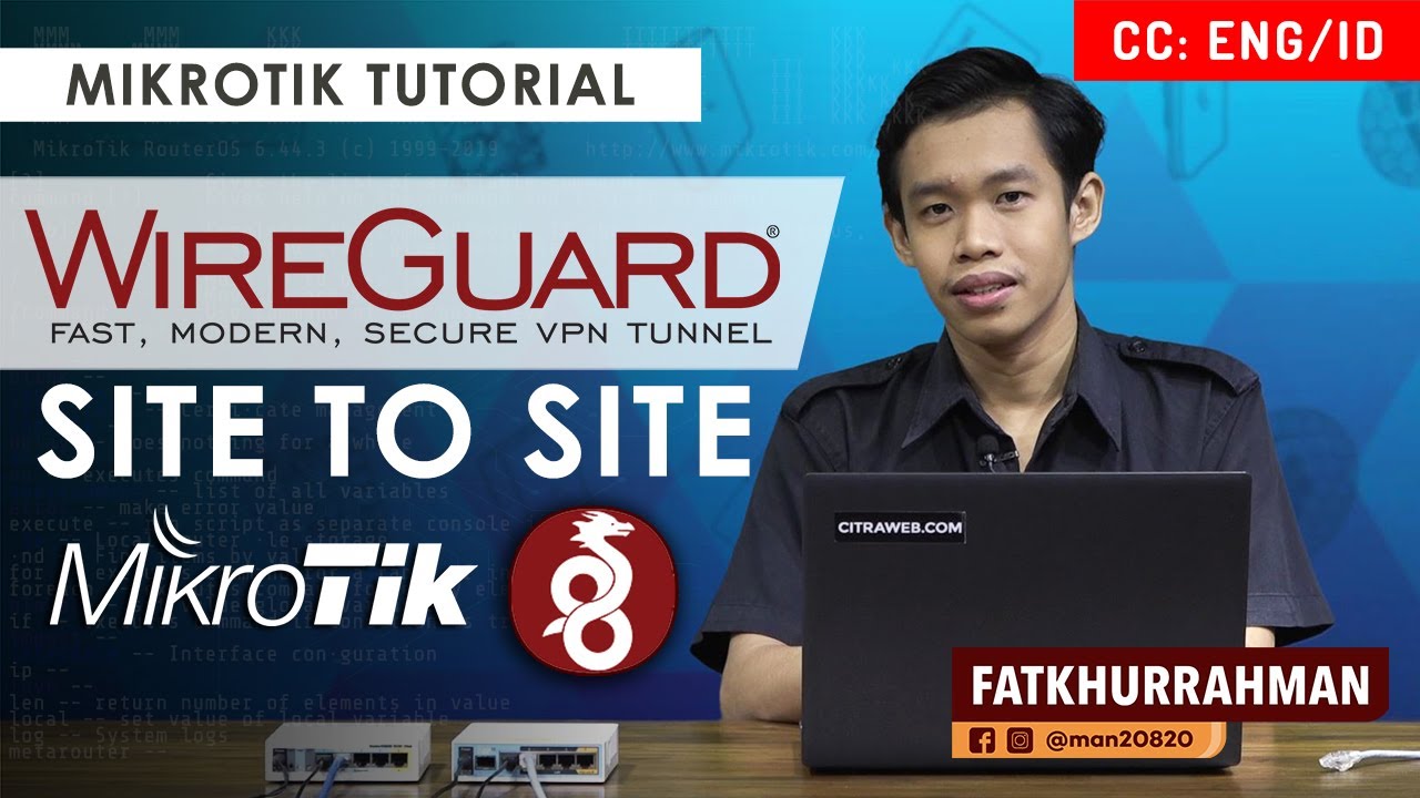 WireGuard Site To Site - MIKROTIK TUTORIAL [ENG SUB]