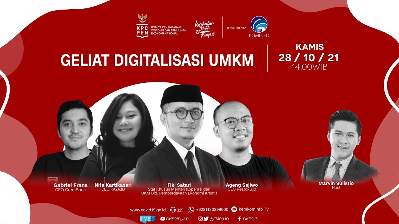 DIALOG PRODUKTIF KABAR KAMIS SIANG “Geliat Digitalisasi UMKM”