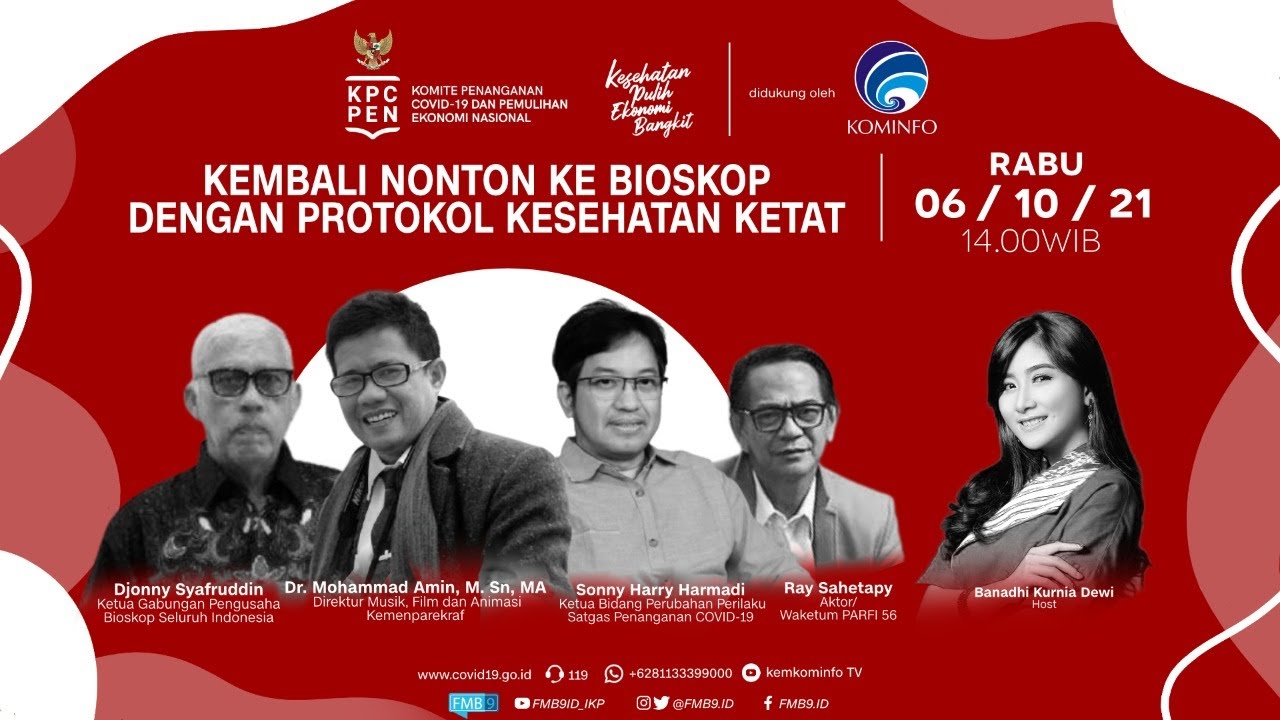 DIALOG PRODUKTIF RABU UTAMA “Kembali Nonton Ke Bioskop dengan Protokol Kesehatan Ketat”