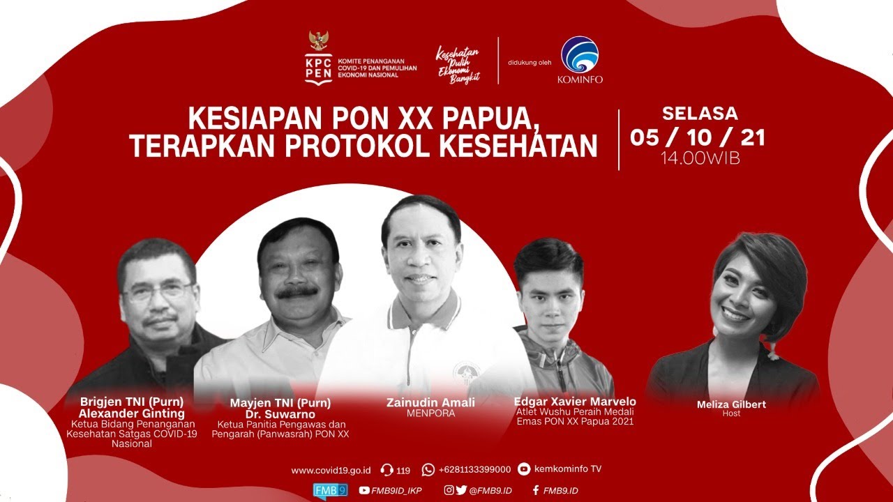 DIALOG PRODUKTIF SELASA UTAMA SIANG “Kesiapan PON XX Papua, Terapkan Protokol Kesehatan”