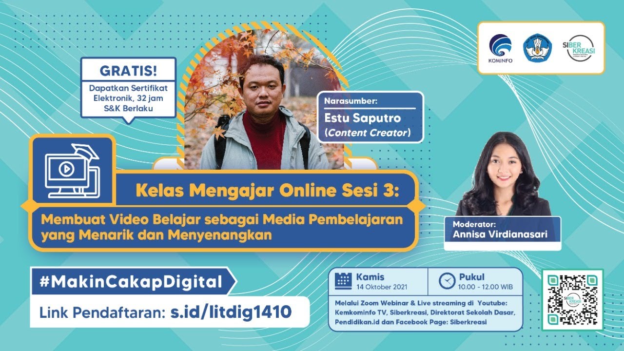 Kelas Mengajar Online : Membuat Video Belajar sebagai Media Pembelajaran yang Menarik & Menyenangkan