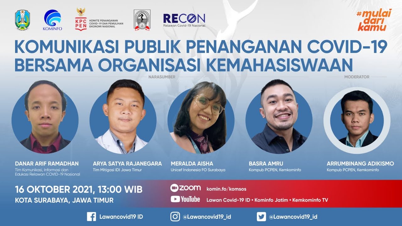 Komunikasi Publik Penanganan COVID-19 Bersama Organisasi Kemahasiswaan