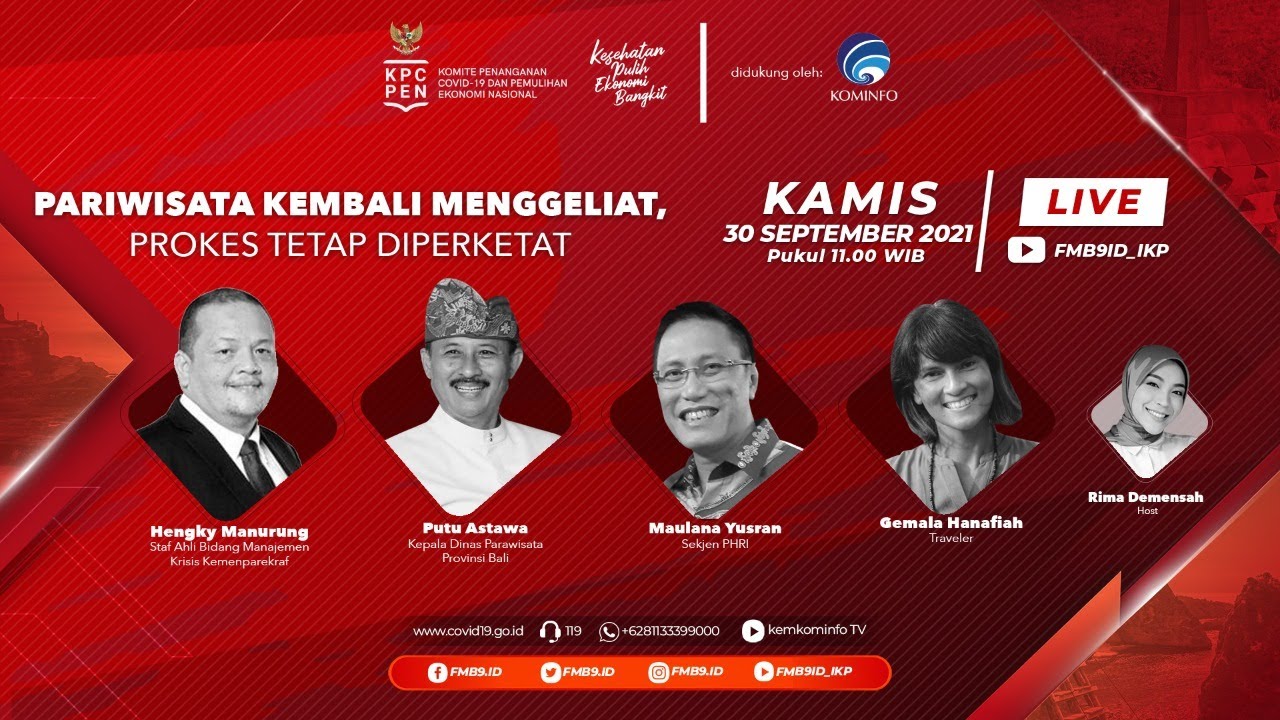 Live : Dialog Produktif Kabar Kamis : Pariwisata Kembali Menggeliat, Prokes Tetap Diperketat