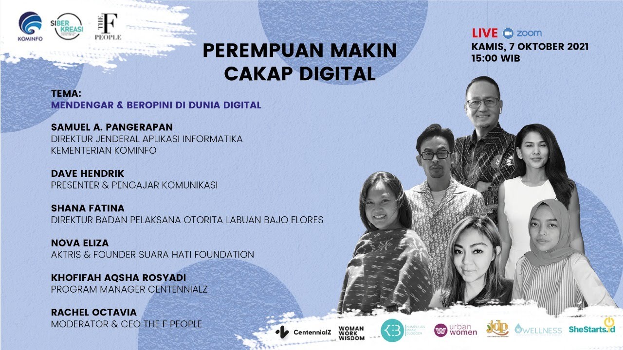 Perempuan Makin Cakap Digital "Mendengar dan beropini di dunia digital"