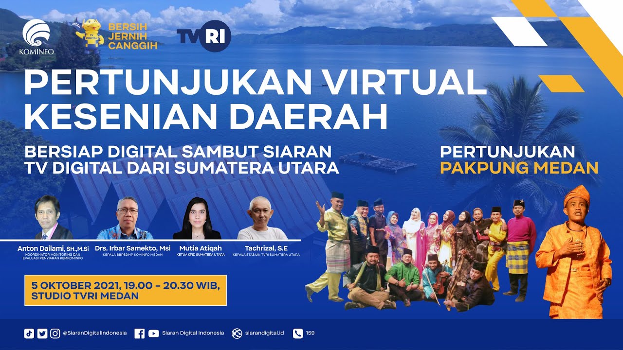 Pertunjukan Virtual Kesenian Daerah - Bersiap Digital Sambut Siaran TV Digital dari Sumatera Utara