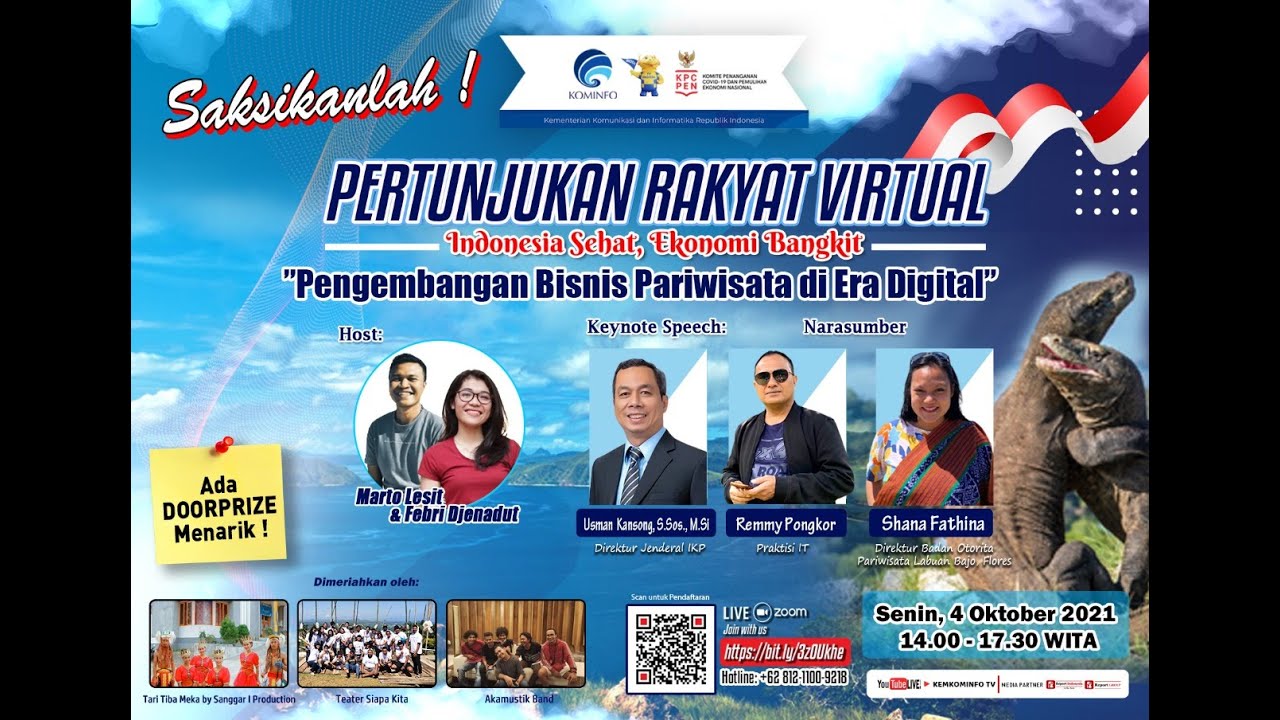 Pertunjukan Virtual Kesenian Daerah - Pengembangan Bisnis Pariwisata di Era Digital