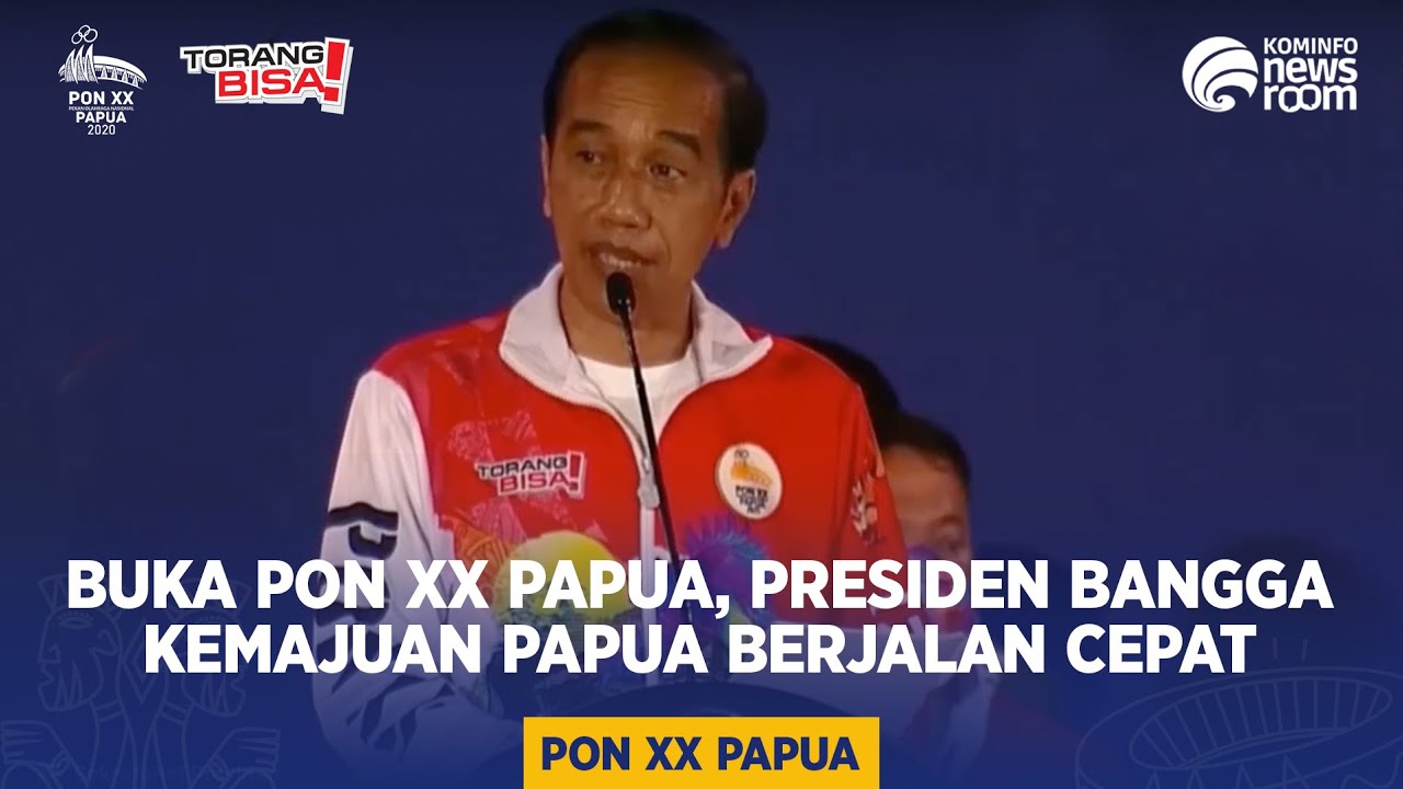 PON XX PAPUA - Buka PON XX Papua, Presiden Bangga Kemajuan Papua Berjalan Cepat