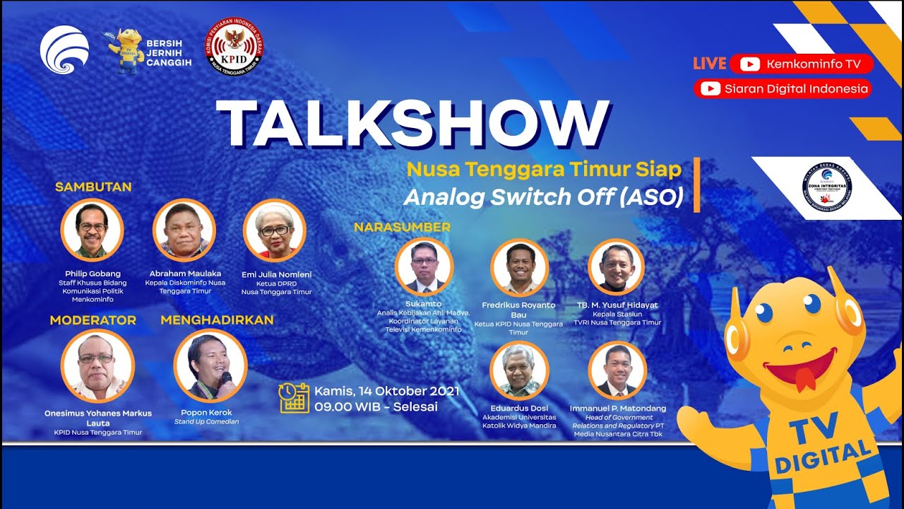 Talk Show Nusa Tenggara Timur Siap Analog Switch Off (ASO)