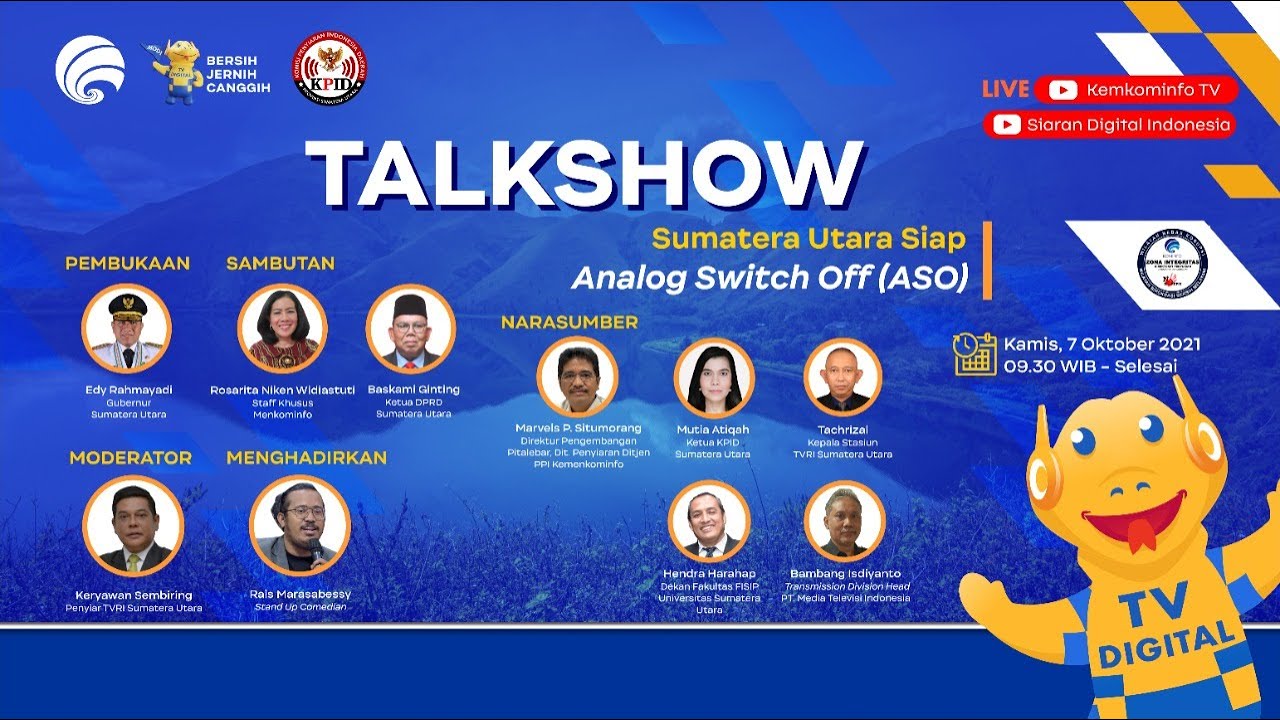 Talkshow TV Digital Sumatera Utara siap Analog Swich Off (ASO)